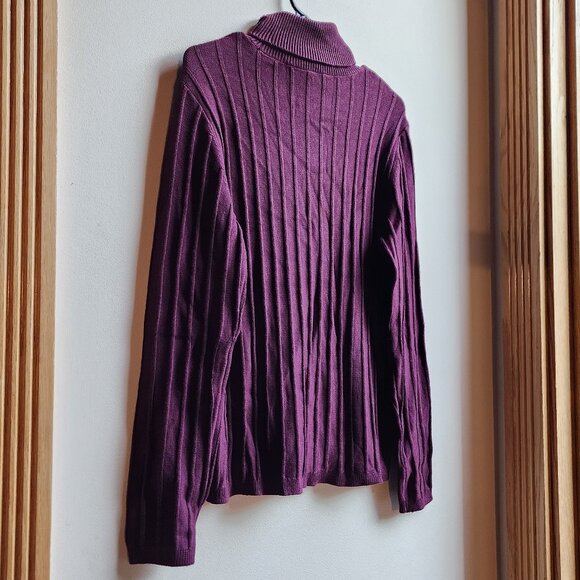 Ann Taylor Purple Ribbed Turtleneck Size Large - Picture 11 of 14